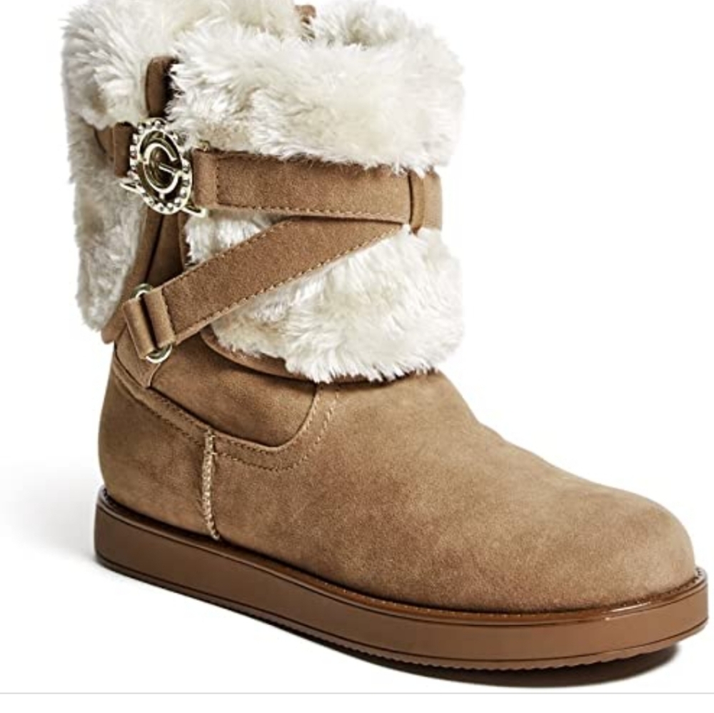 Authentic Warm boots by G by Guess brown size 8 NWT